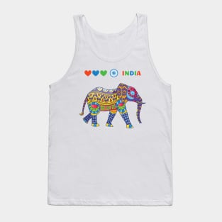 Elephant in India pineapple fruit Tank Top